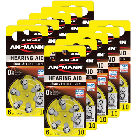 ANSMANN Piles auditives 10 1,4V (lot de 10)