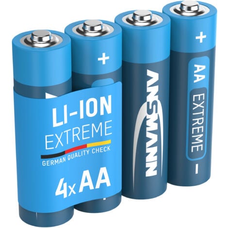 ANSMANN Piles Mignon AA Extreme Lithium 1,5V (lot de 4)