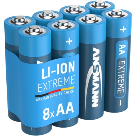 ANSMANN Piles Mignon AA Extreme Lithium 1,5V (lot de 8)
