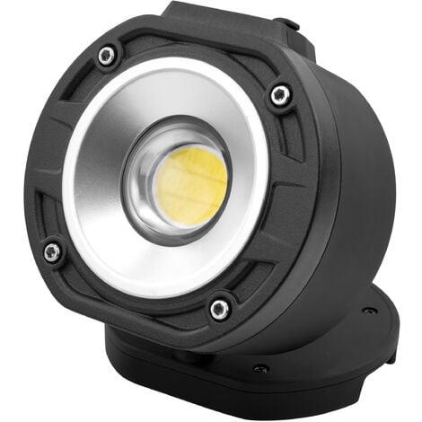 BERGHT Projecteur de Chantier à LED sans Fil, Lampe de Travail Rechargeable  Portable, Spot LED de Chantier avec Batterie, 50W 4000LM Mode SOS