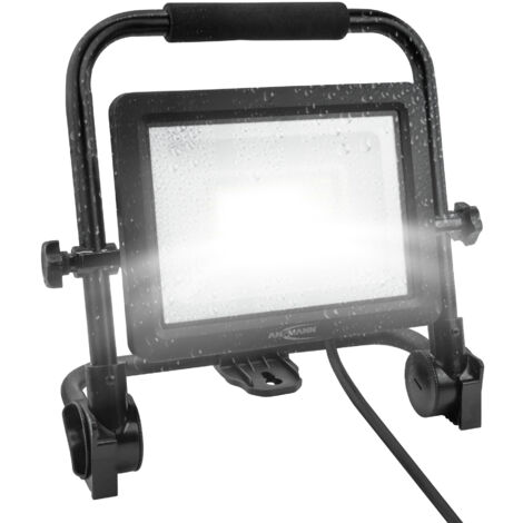 ANSMANN Projecteur de chantier à LED, avec câble, robuste, 5400 lm