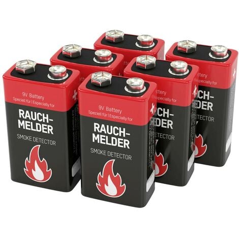 Ansmann Rauchmelderbatterie Pile 6LR61 (9V) alcaline(s) 9 V 6 pc(s)