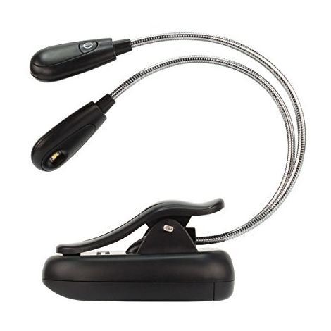 ANSMANN TWINFLEX LAMPE LISEUSE LAMPE DE LECTURE LISEUSE LIVRE LIVRE LUMIÈRE FLEXIBLE AVEC 2 LED CLIP LAMPE LAMPE DE VOYAGE À PIN
