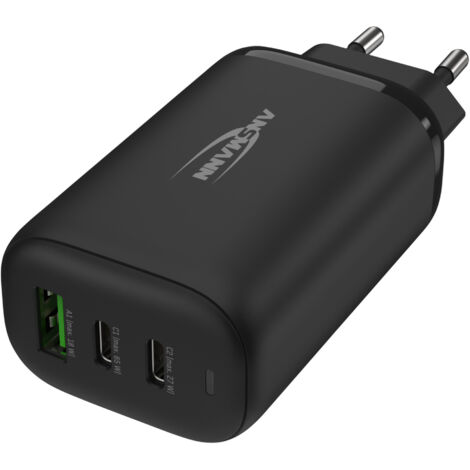 ANSMANN USB-Ladegerät HC365PD, 3,25 A, 65 W, 3x USB, schwarz