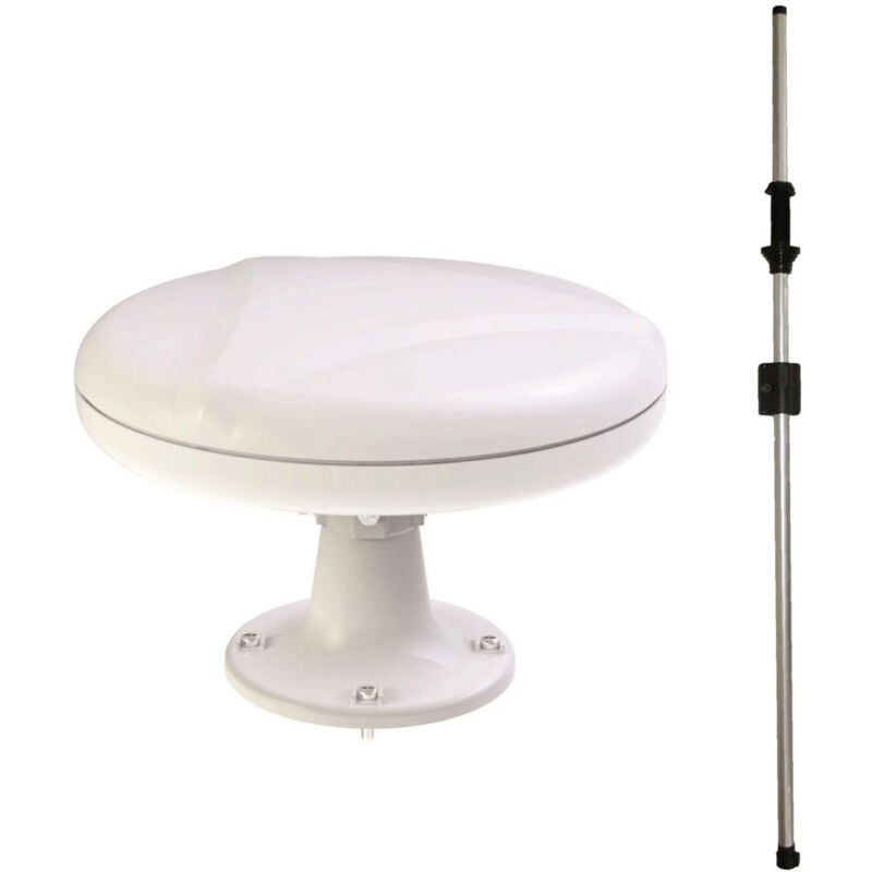 Antenne tnt Omnidirectionnelle 35dB + Mat Traversant Camping Car Caravane - Antarion