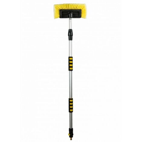 Brosse de lavage pour automobile Topsi Clean, manche télescopique,  distributeur de savon intégré, soies durables TCTSPB11