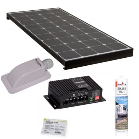 ANTARION BLACK BOOSTER Kit Panneau Solaire 140W MPPT + Haute Performance