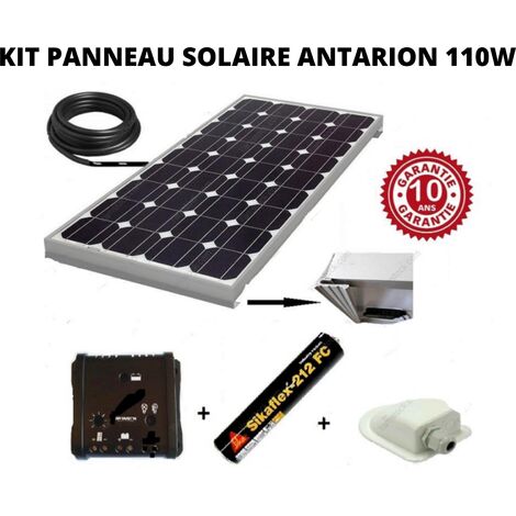 PACK ANTARION Panneau Solaire Monocristallin 110W + Régulateur De