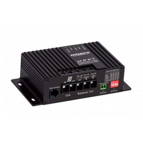 ANTARION Régulateur de Charge Solaire MPPT 160W 10A Meilleur rendement