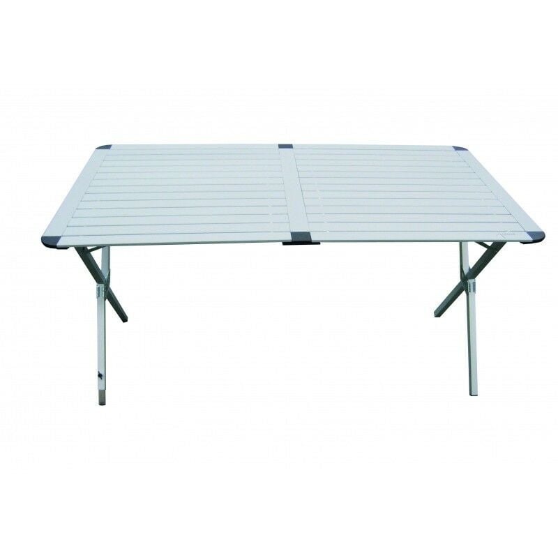 Antarion - Table Clayette marrakech 140 cm Aluminium Camping - Bleu