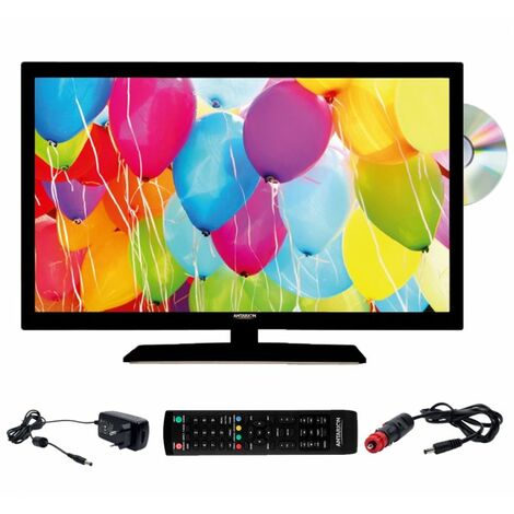 ANTARION TV LED 22 55cm Téléviseur FULL HD DVD intégré Compatible 12V