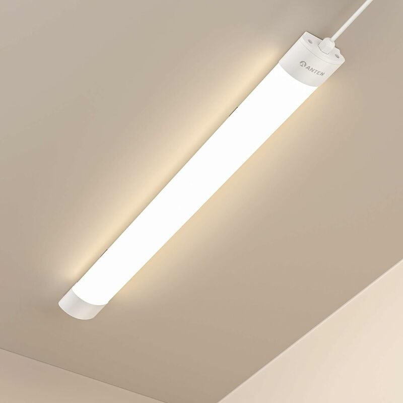 Image of Anten FRED - Lampada a LED per ambienti umidi, 36 W, 120 cm, 4200 lm, luce bianca neutra, 4000 K, IP65, per cantina, garage, officina, ecc.