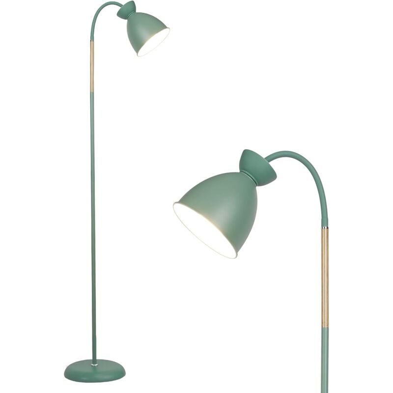 Giraffe Lampadaire Sur Pied Pivotant Macaron-vert E27 Hauteur 159CM, Lampe Sur Pied De Salon Chambre Lampadaire rétro en métal Sans Ampoules - Anten