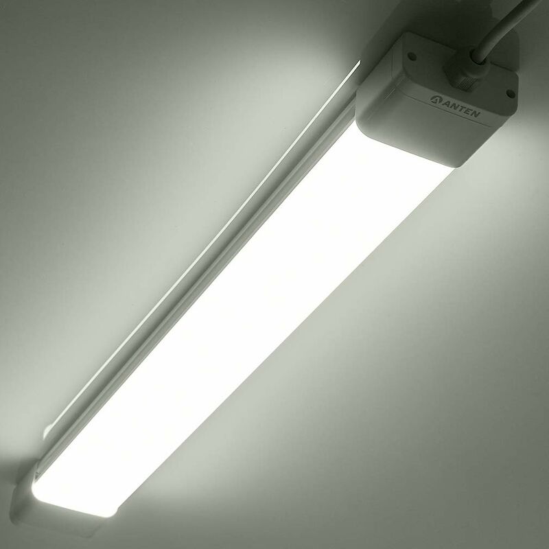 Neon led 120CM 36W 3600lm Blanc Froid 6000K Tube led, Reglette led, IP65 Imperméable Luminaire Plafonnier pour Atelier, Sous Sol, Bureau, Garage,