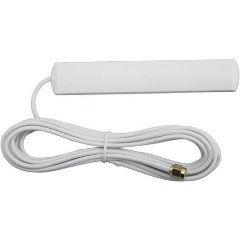Antena de banda completa TP 002 2G 3G 4G 5G de 8DBI de alta ganancia para radio WiFi, estabilización y amplificación (blanca)