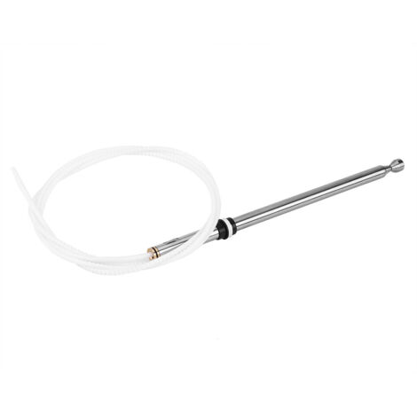 Antena de repuesto FM/AM compatible con Toyota Sequoia 2001-2007 - Mástil de acero inoxidable de 24 cm + cable de 142 cm (Referencia OEM 86337AF011)