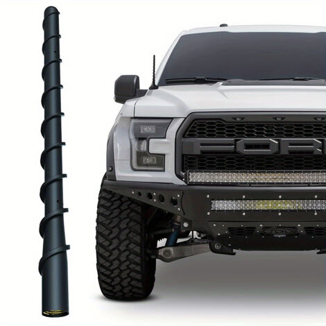 Antena de techo para radio de coche FM/AM de 18 cm (7") con conector en espiral y soporte universal de 3 tornillos para automóviles.