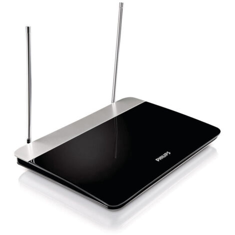 ANTENA TDT INTERIOR PHILIPS HDTV / UHF / VHF ULTRAPLANA FILTRO 4G