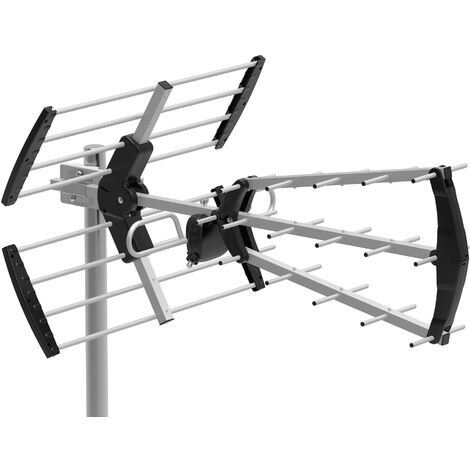 Antena TDT LTE media ganancia 15 dB BKM  Negro