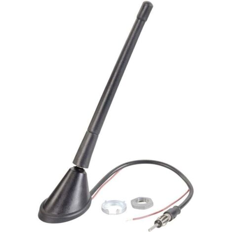 Antena universal para autorradio con amplificador integrado – Modelo S552542, compatible con todas las marcas, alta ganancia y bajo nivel de ruido.