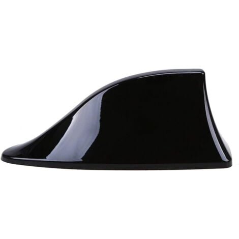 CYSLMUK Antenna a pinna di squalo universale per auto da 1 pezzo - Antenna radio FM/AM con base adesiva impermeabile per auto SUV camion furgone (nero)