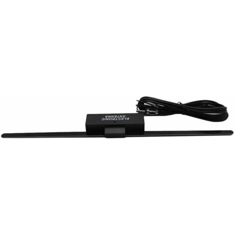 Antenna adesiva per autoradio Antenna per parabrezza Amplificatore di segnale Autoradio per camion Antenna amplificatore universale,Nero