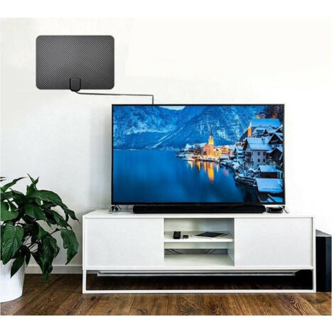 Antenna Amplificate Tv Digitale Terrestre Interna Hdtv 1080p Vhf / Uhf 29db
