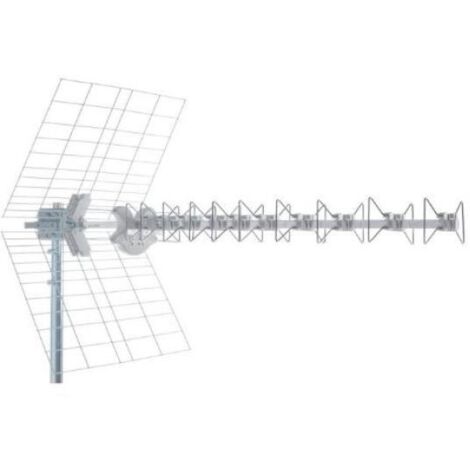 Antenna Blu 10 HD 5G, Canali E21-E48, Bande 470-694 MHz, Guadagno 15,5 dBi