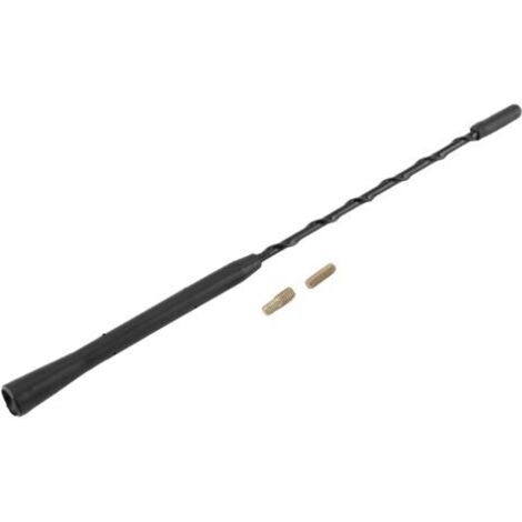Antenna FM, realizzata in gomma nera stabile e resistente all'usura, lunga 28 cm (11 pollici), facile da installare in auto.