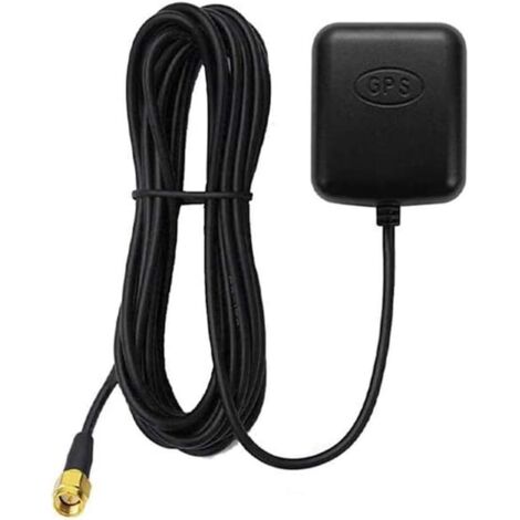 Antenna GPS attiva montata su veicolo impermeabile con connettore maschio SMA Guadagno 28 dB, antenna GPS magnetica 3-5 V CC