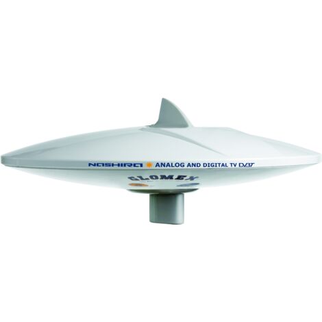 Antenna a pinna di squalo per auto Plastica Nero (L x A x P) 115 x
