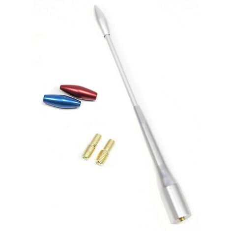 Antenna tris universale per tutte le auto in alluminio cromato