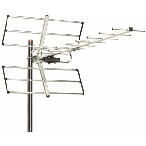 Antenna Tv Esterna Da Tetto Ant11 - Uhf A Larga Banda Dvb 14 Elementi