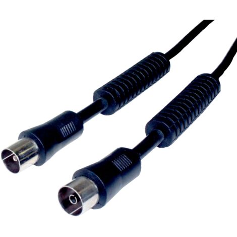 Antenna TV via cavo Maschio - Femmina 3mts c/filtro Nero