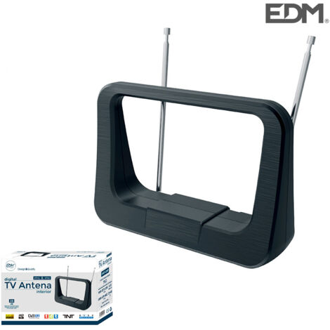Antenna UHF Interna TV Edm 470-862 MHz Serie Classica 170x120x60mm