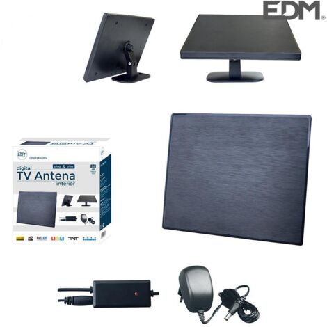 Antenna UHF Interna TV EDM 470-862 MHz Serie Design 188x155x13,5mm