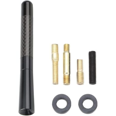 Antenna Auto Universale Da 9 Pollici - FM Stubby In Gomma E Alluminio Per Maggior Parte Delle Auto