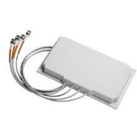 Antenna Wi-Fi Direzionale Bibanda Cisco Aironet da Parete, 6 dBi (2,4 GHz) / 6 dBi (5 GHz), 4 Porte, Auto-Identificazione, Garanzia Limitata di 1 Anno sul Hardware (AIR-ANT2566P4W-RS=)