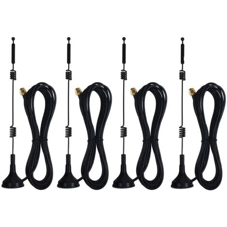 Antenna WiFi a doppia banda a lungo raggio (confezione da 4), 9 dBi 2,4 GHz 5 GHz