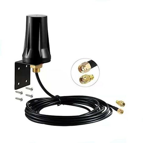 Antenne 4G LTE: Antennes 4G Extérieures Double SMA Mâle 3G / 4G / LTE  Antenne SMA Omnidirectionnelle pour Routeur Téléphone à Domicile sans Fil