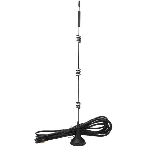 Antenne 5G 15DBI Toutes Bandes de Fréquence avec Ventouse, Connecteur SMA Mâle pour Surveillance Sans Fil