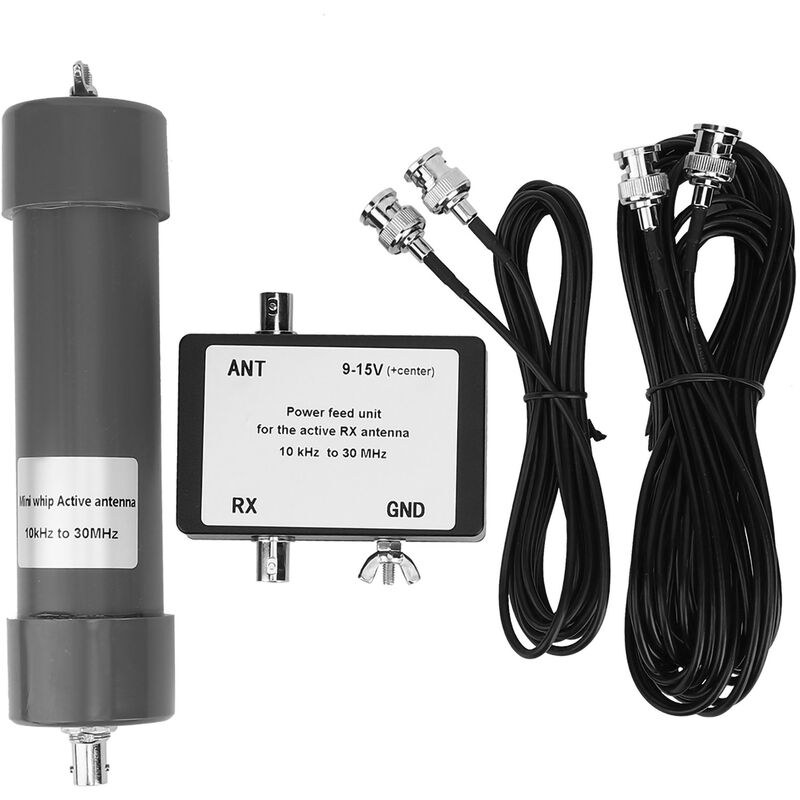 YB - tonysa Antenne active Mini Whip 10 KHz - 30 MHz avec cble portable pour communication radio