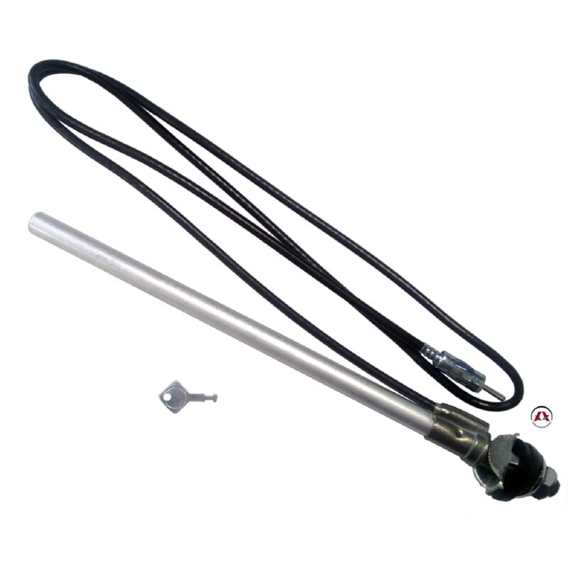 Adnauto - Antenne Aile Universelle - 4 brins - Telescopique - Chrome