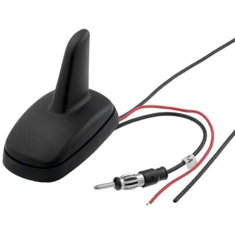 Antenne Aileron de requin AM FM GPS DIN Fils nus 12VDC RG174