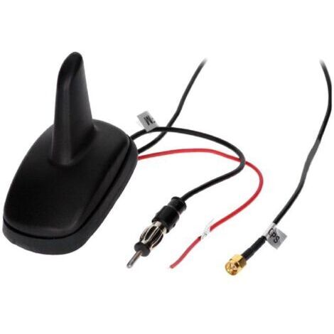 Antenne Aileron de requin AM FM GPS DIN SMA-A 12VDC RG174