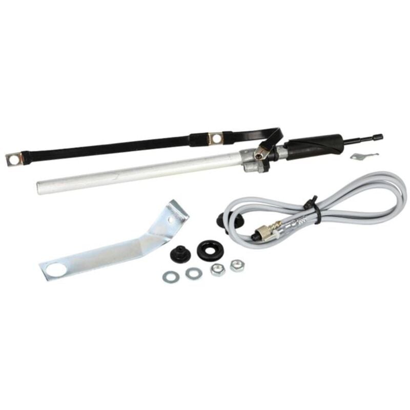 Antenne am fm telescopique iso 90cm Chrome compatible avec vw Golf 3 - 71