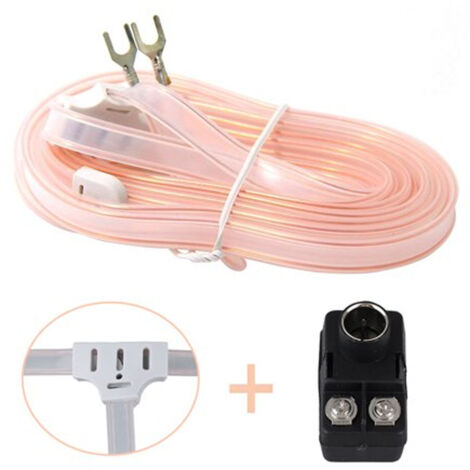 Antenne Boucle - 300 Ohm - Adaptateur 75 à 300 Ohm Inclus - Pour Récepteur Stéréo Intérieur Radio FM Home Cinéma Amplificateur - 1 Pièce