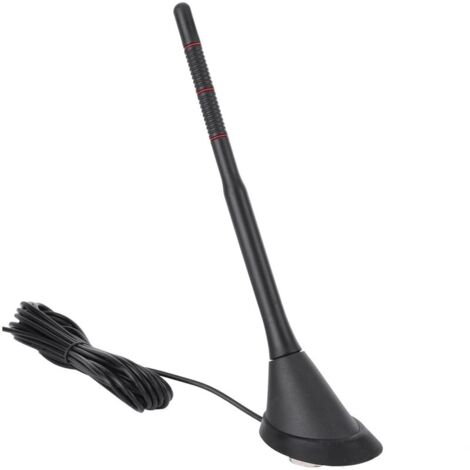Antenne DAB + FM pour voiture – Étanche – Matériaux ABS + PVC – Gain 15db – Installation facile 12V – Compatible autoradios