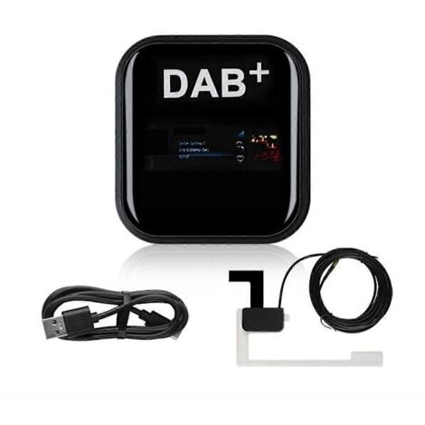 Antenne DAB+ pour autoradio Android avec adaptateur USB, récepteur stéréo GPS DAB pour l'Europe