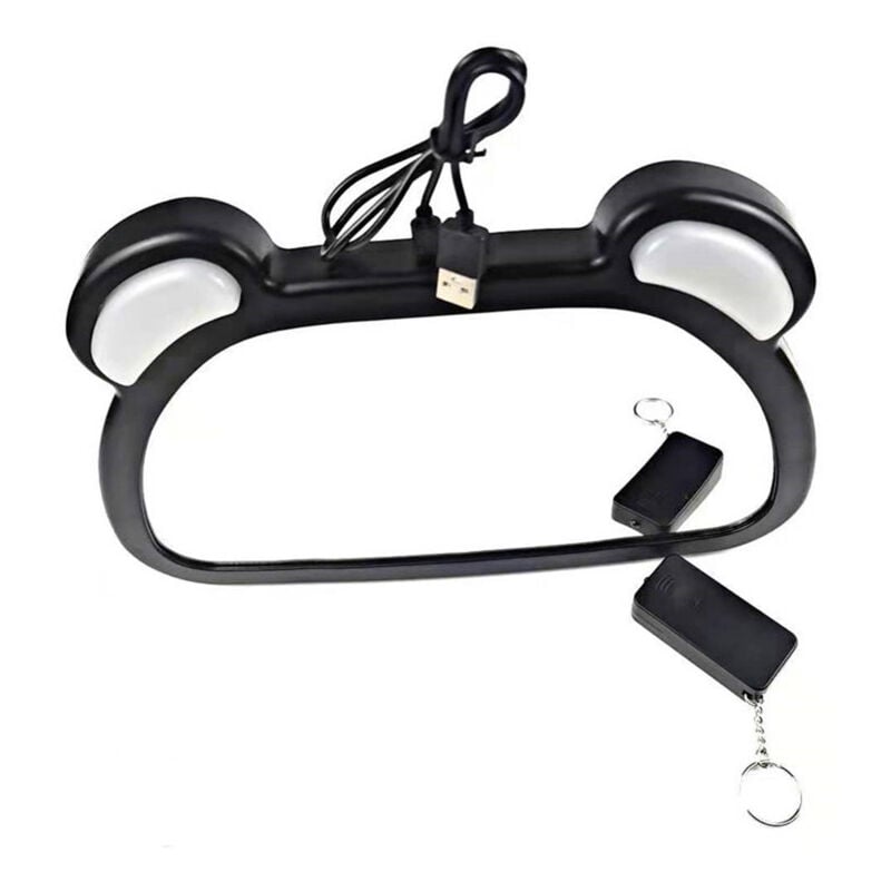 LIFCAUSAL Miroir de Surveillance Bébé LED Réglable avec Télécommande Charge USB et Monitoring Temps Réel des Sièges Arrière pour Enfant en Voiture